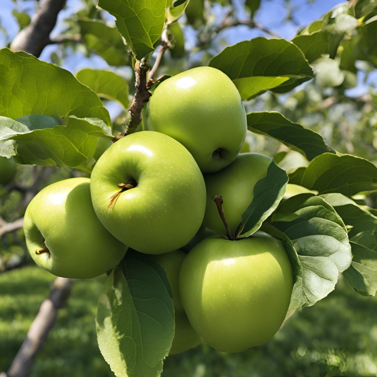 Owoce jabłoni odmiany Granny Smith na drzewie_.jpg