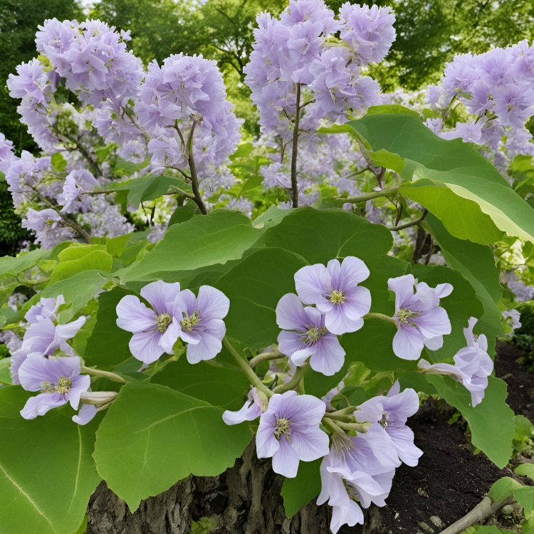 Paulownia w ogrodzie .jpg